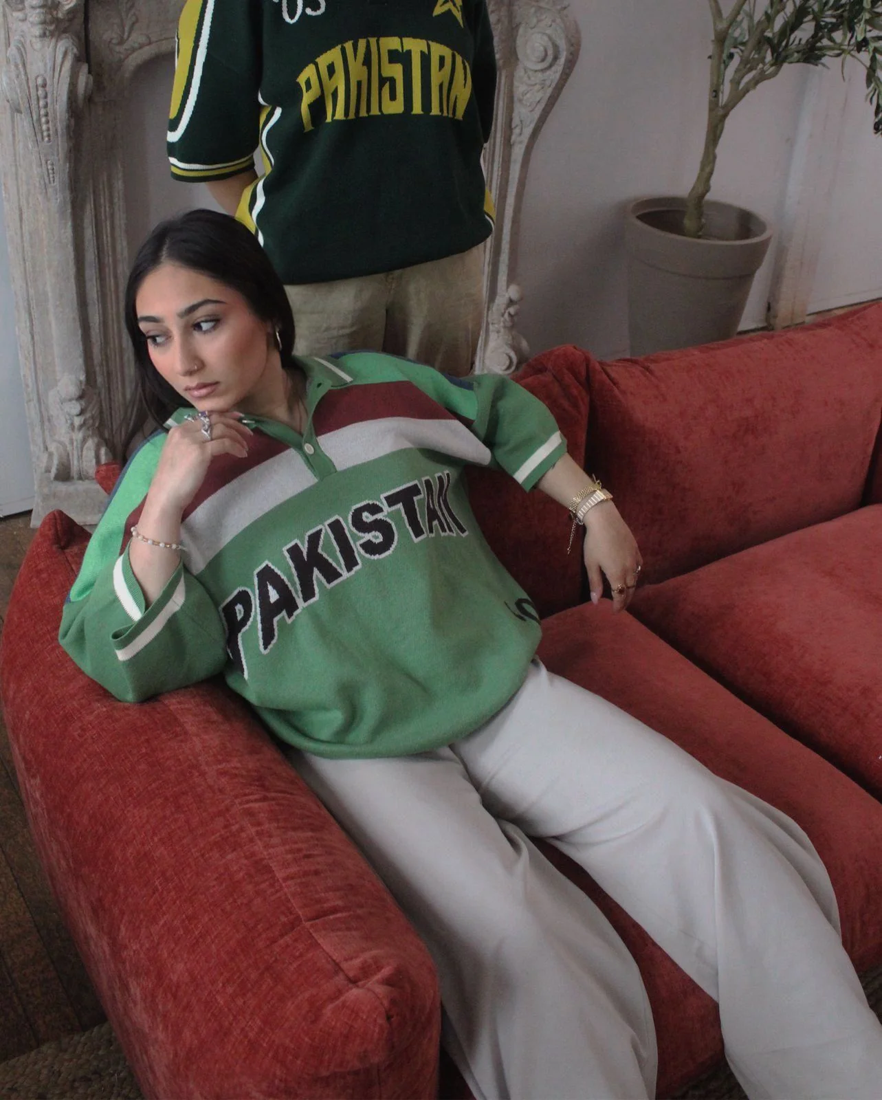 92' Legacy World Cup Jacquard Knit Pakistan Cricket Jersey - Image 9