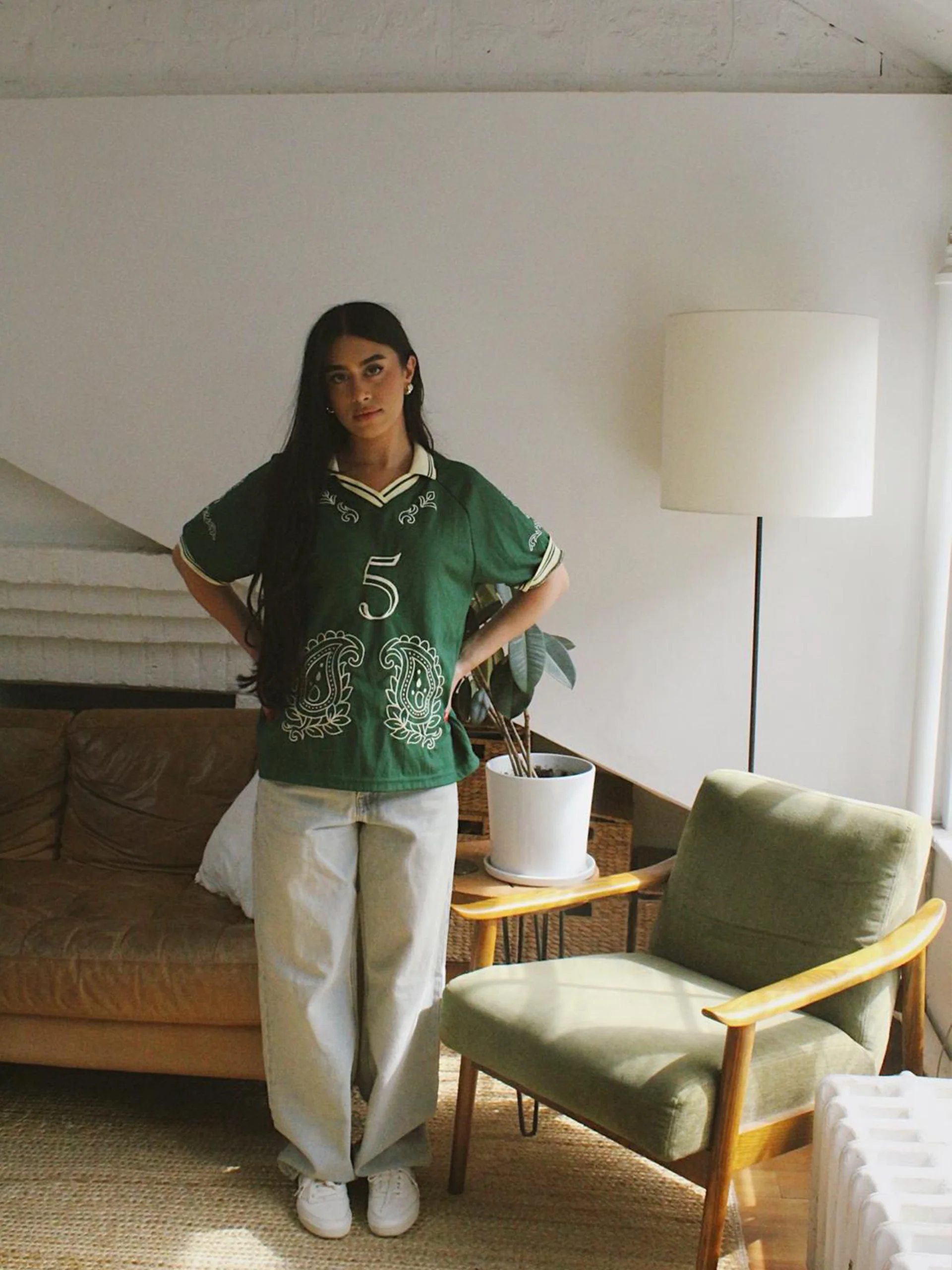 Embroidery Pakistan Paisley Soccer Jersey: #5 | Restock Pre-Order - Image 6